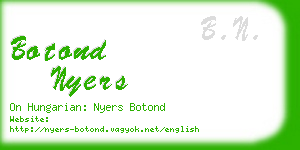 botond nyers business card